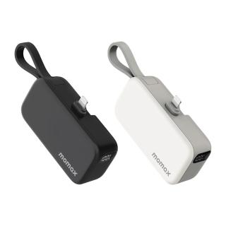 【Momax】IP130MFITW 1-Power Mini MFi 5000mAh 迷你帶線行動電源