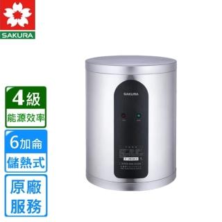 【SAKURA 櫻花】直掛式倍容定溫熱水器6加侖(EH0651S6原廠安裝)