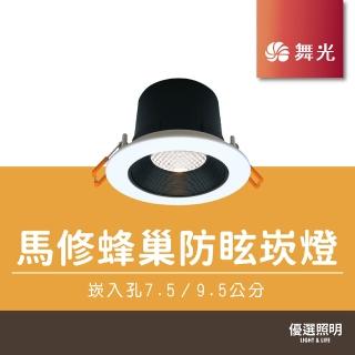 【DanceLight 舞光】馬修蜂巢防眩崁燈｜2年保固｜授權經銷商｜防眩指數UGR≦12(12W 崁孔9.5cm)