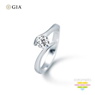 【彩糖鑽工坊】GIA 鑽石 30分 F成色 斜夾鑲 PT950 白金 鑽石戒指(天然鑽石 EX完美車工)