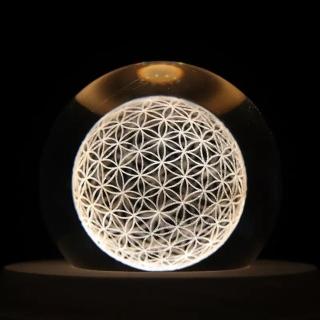【A-ONE 匯旺】生命永生花 水晶球 臺灣現貨 玻璃雷射雕刻 星空燈 暖光床頭燈 LED燈 交換禮物