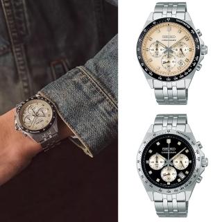 【SEIKO 精工】都會紳士三眼計時手錶 男錶(8T63-02R0D/SBTR047J SK043)