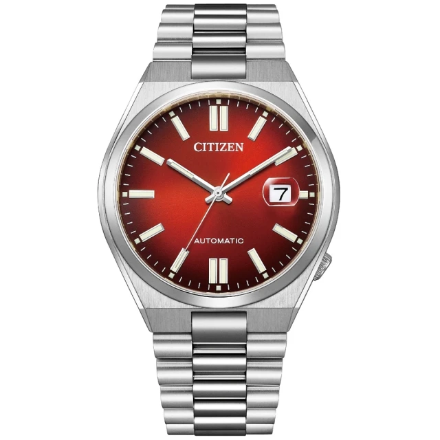 CITIZEN 星辰 Mechanical系列 TSUYOSA 青春撞色 時尚機械腕錶-紅40mm(NJ0150-56W)