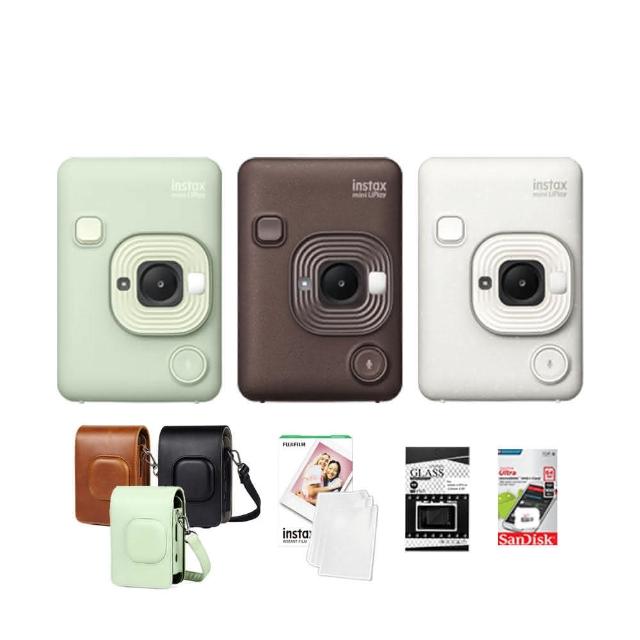 【FUJIFILM 富士】Instax Mini Liplay 拍立得相機(送皮套10張底片...超值組)