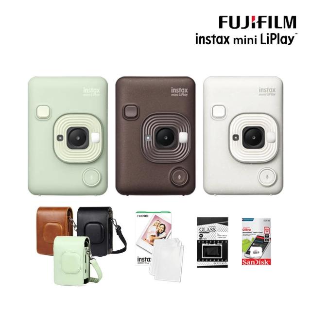 【FUJIFILM 富士】Instax Mini Liplay 拍立得相機(送皮套10張底片...超值組)