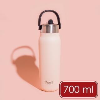 【S’well】Explorer不鏽鋼吸管保溫瓶 玫瑰粉橘700ml / 保溫杯 保冷保冰杯 運動水壺 手搖飲 環保杯 隨行杯