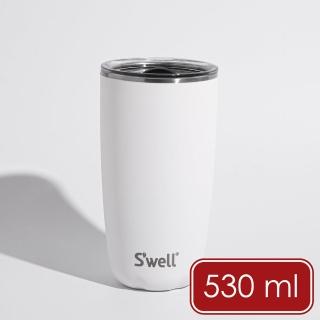 【S’well】Tumbler不鏽鋼滑蓋保溫杯 雲朵白530ml / 保溫杯 保冷保冰杯 推蓋直飲杯 環保杯 便攜杯 隨行杯