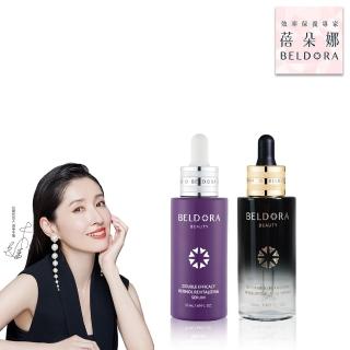 【蓓朵娜】極潤煥膚組-雙效A醇煥膚精華50ml+六重奏玻尿酸精華50ml(長效保濕 撫平細紋)