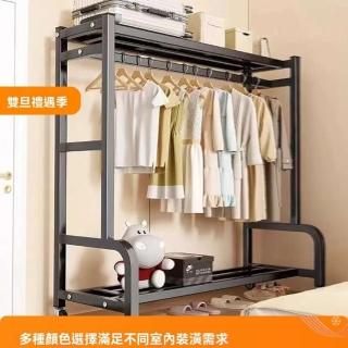 【大黑牛傢俱】固定款 100cm(衣帽架 掛衣架 移動衣帽架 落地掛衣架 晾衣架 衣櫃 預購15天)
