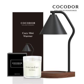 【cocodor】可調光暖心木座融燭燈+香氛蠟燭170g(多款任選/融蠟燈/官方直營)