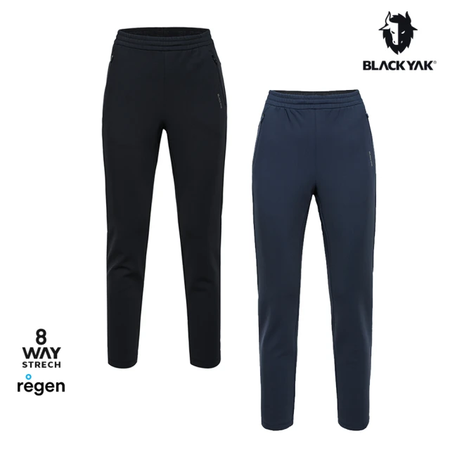 BLACK YAK 女 TRICOT BONDING保暖長褲[海軍藍/黑色]DB2WP302(秋冬 8向彈性 刷毛 運動褲 女長褲)