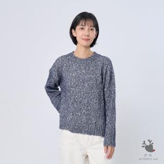 【so that’s me 好我】Erica圓領下擺開衩麻花針織衫(藍)