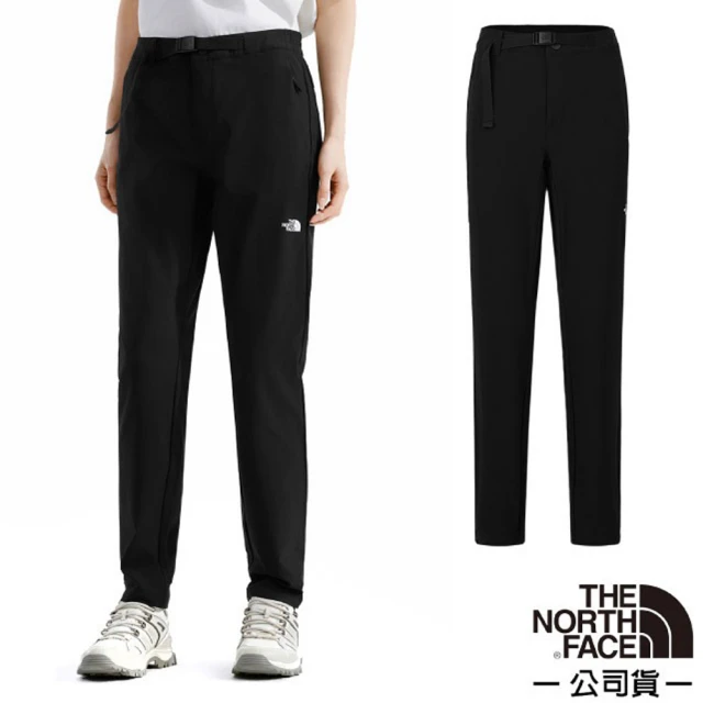 The North Face 女 HIKE PANT 防潑水戶外徒步長褲.休閒運動褲.登山健行褲(8CJR-JK3 宇宙黑)