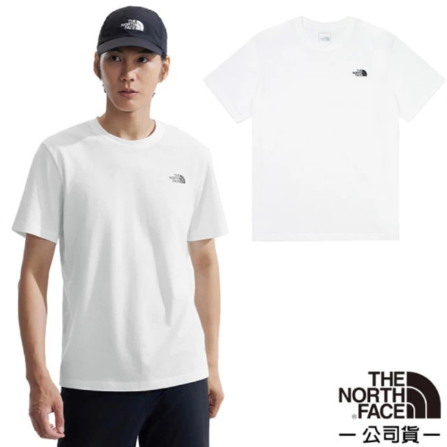 The North Face 男 FLASHDRY 吸濕透氣排汗短袖圓領T恤.休閒套頭衫.運動上衣(89QV-FN4 白色)