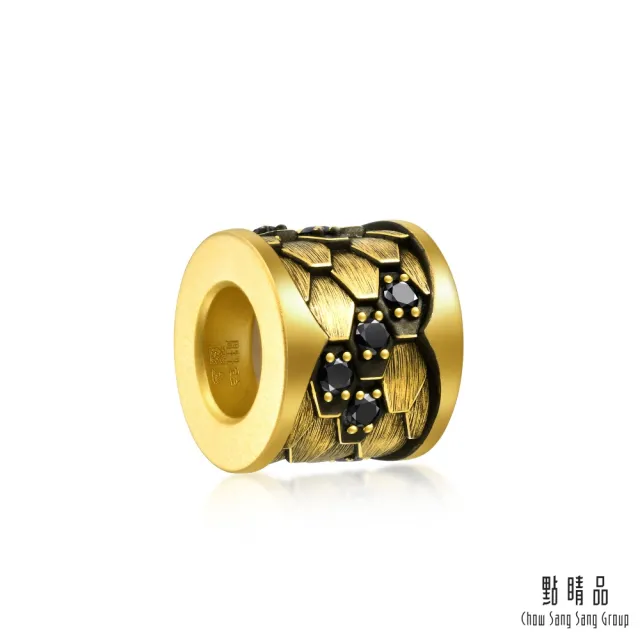 【點睛品】Charme XL 黑曜魅影 黃金黑鑽石串珠