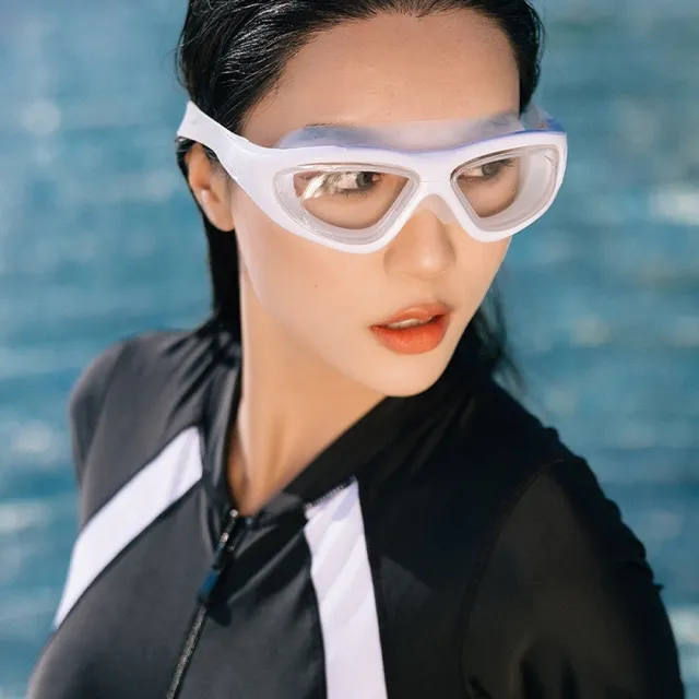 【OMG】618特惠 防水防霧高清泳鏡 大鏡框專業游泳眼鏡 蛙鏡 潛水鏡 男女通用