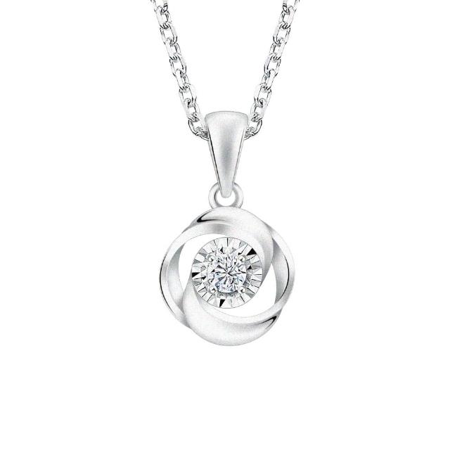 【Just Diamond】鎮金店 18K金 Dreamy 花蕾 鑽石吊墜(不含鍊)