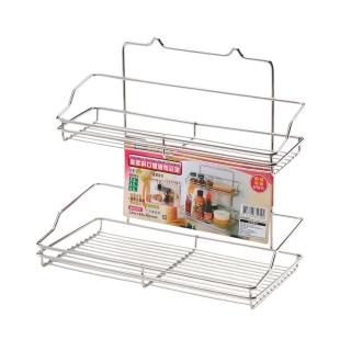 【生活King】皇家不鏽鋼斜口雙層物品架(1入)