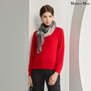 【Master Max】半高領美麗諾羊毛保暖毛衣(8428038)