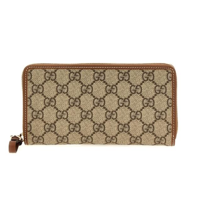 GUCCI古馳 819122 Emblem Zip Around 皮革 拉鍊 卡夾 皮夾 長夾 GUCCI古馳 819122 Emblem Zip Around 全新未使用長夾,採用高質感卡其色系與咖啡色系帆布製成,設計簡約大方,適合男女使用。內設15公分容量夾層,附有盒子/防塵袋/紙卡,為您提供時尚與實用兼具的收納選擇。