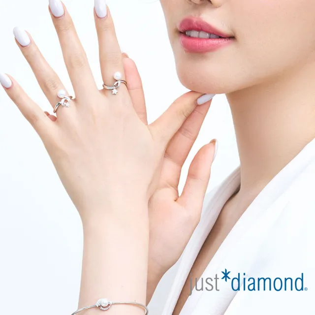 【Just Diamond】鎮金店 18K金 閃閃星辰-華麗 鑽石戒指