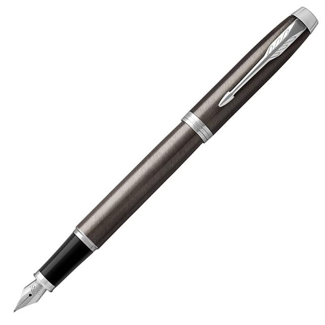 【PARKER】派克 新IM系列 金屬灰白夾 F尖 鋼筆