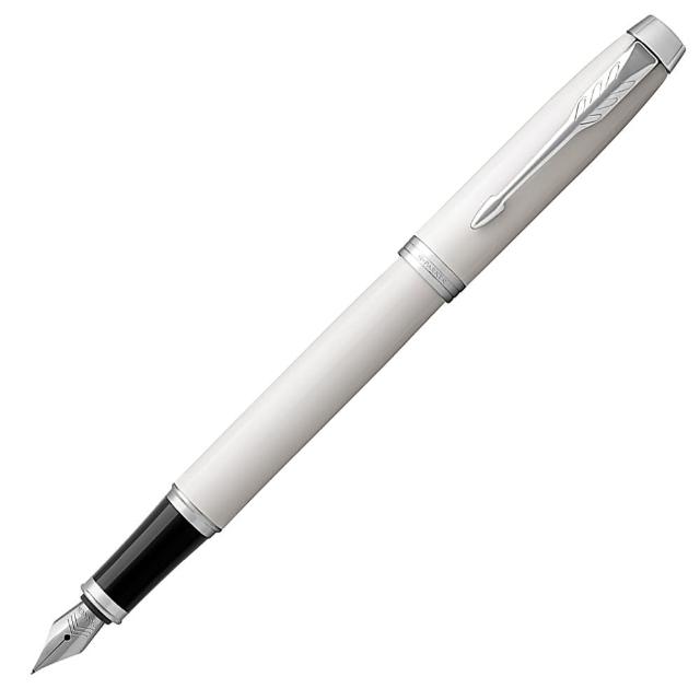 【PARKER】派克 新IM系列 白桿白夾 F尖 鋼筆