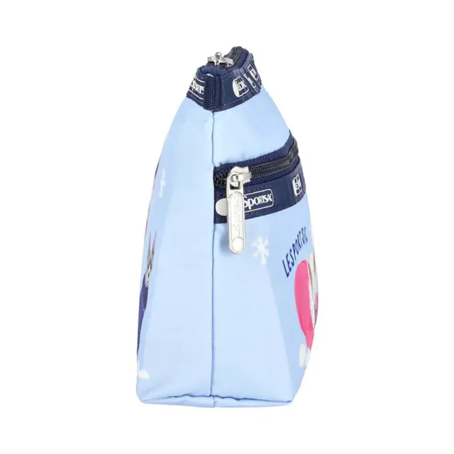 【Lesportsac】Cosmetic Clutch 雙層拉鍊收納化妝包 收納袋 盥洗包 送禮 禮物 推薦 女包(雪國汪星人)