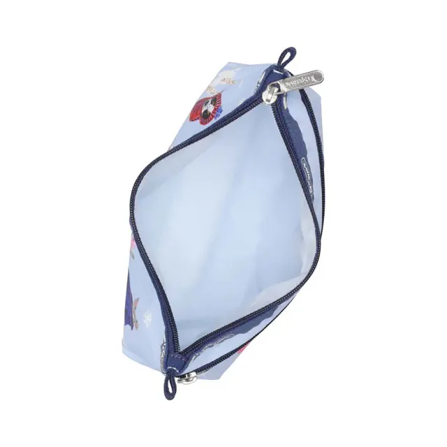 【Lesportsac】Cosmetic Clutch 雙層拉鍊收納化妝包 收納袋 盥洗包 送禮 禮物 推薦 女包(雪國汪星人)