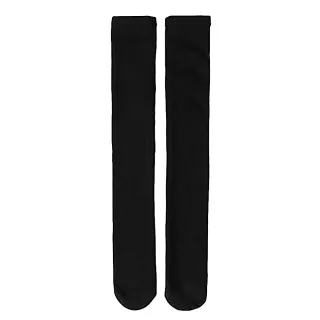 【89 zone】日系學院風全棉加絨加厚 女襪 長筒襪 保暖襪 高筒襪 過膝襪 1 雙(黑/膚)