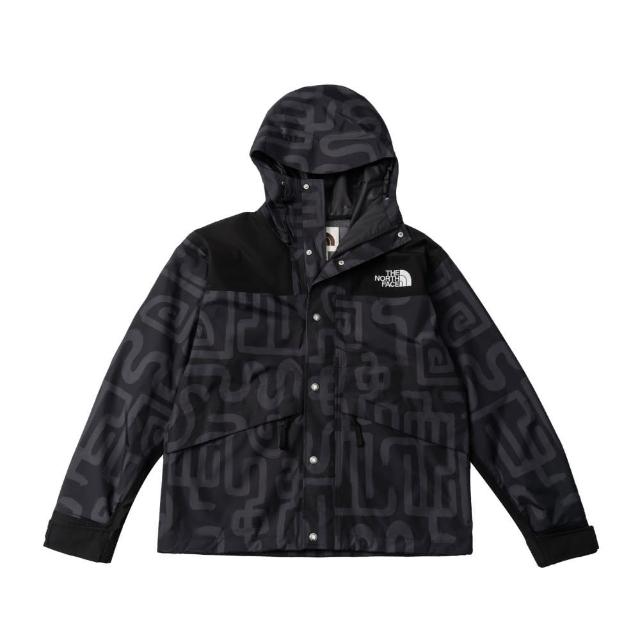 【The North Face】北臉 外套 男款 運動連帽外套 防潑水 透氣 衝鋒衣 M RETRO 1986 黑 NF0A8AKJ8R0