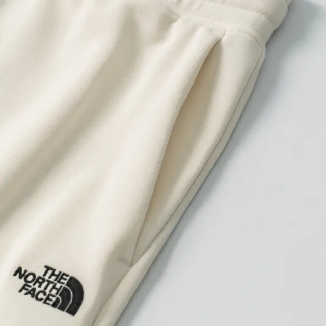 【The North Face】北臉 長褲 女款 休閒長褲 戶外 W CORE RLX FT OPEN LEG KNIT 米白 NF0A8DC5QLI