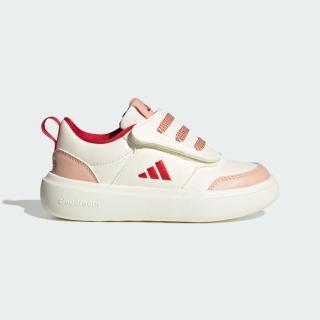 【adidas 愛迪達】Park ST AC C CNY 中童 運動休閒鞋 魔鬼氈 舒適 米黃 粉橘 紅(JR3356)