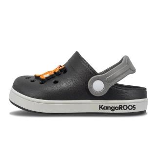 【KangaROOS】美國袋鼠鞋 童鞋 AERO布希鞋/運動/穿搭/生活 黑(KK31890)