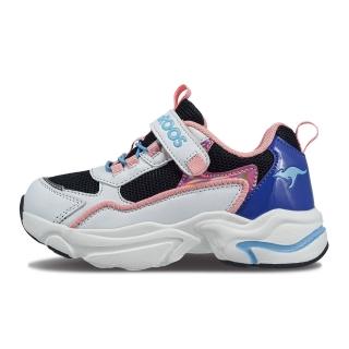 【KangaROOS】美國袋鼠鞋 童鞋 FUSION 2 復古老爹鞋/運動/穿搭/生活 藍綠灰(KK32328)