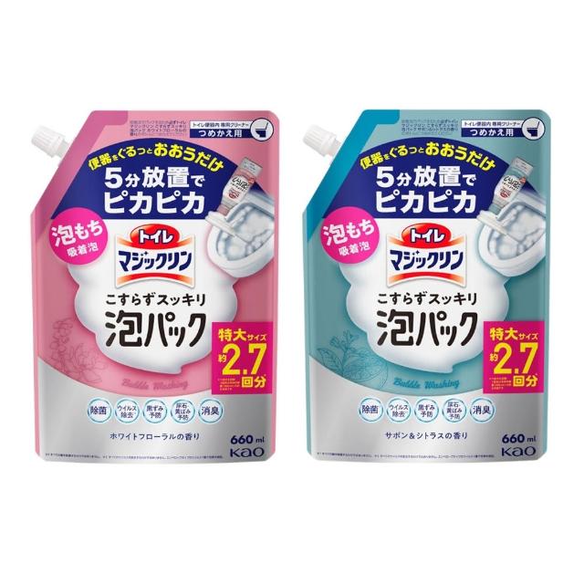 【Kao 花王】日本 馬桶泡沫清潔劑噴霧補充包 660ml(平輸商品)