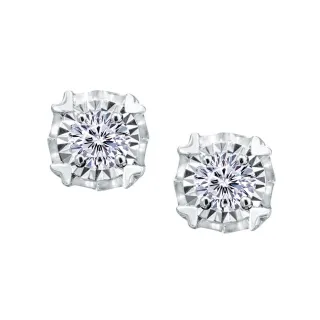 【Just Diamond】鎮金店 18K金 Dreamy 愛心款 鑽石耳環