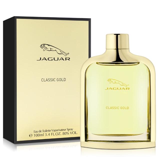 【JAGUAR 積架】Gold 金色捷豹男性淡香水100ml(國際航空版)