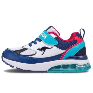 【KangaROOS】美國袋鼠鞋 童鞋 K-RIDER 2 防潑水氣墊童鞋/運動/穿搭/生活 白紫(KK41305)