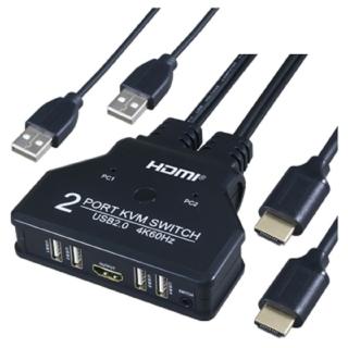 【伽利略】HDMI 4K2K KVM電子式電腦切換器2埠(HKVM2SH)