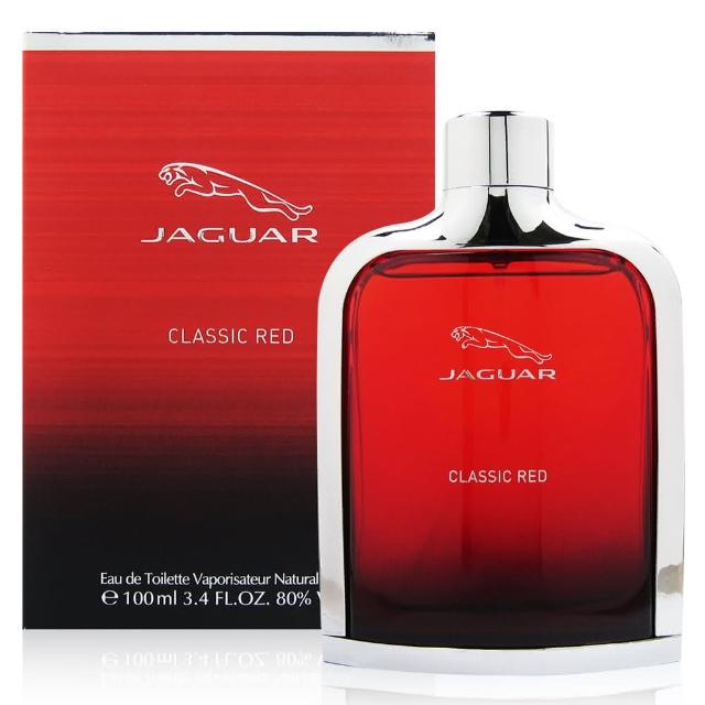 【JAGUAR 積架】Red 紅色捷豹男性淡香水 100ml(國際航空版)