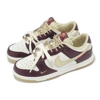 【NIKE 耐吉】休閒鞋 Wmns Dunk Low LX 女鞋 酒紅 金 金勾 CNY 新年 蛇年(HV5991-171)
