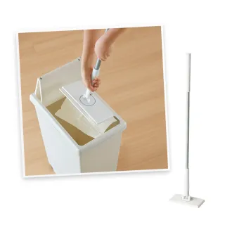 【台隆手創館】日本iizyy不髒手便利地板拖把(除塵拖把 平板拖把 除塵紙拖把 洗臉巾拖把)