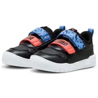 【PUMA】運動鞋 童鞋 中童 兒童 魔鬼氈 Multiflex SL MH V PS 黑紅藍 39561102