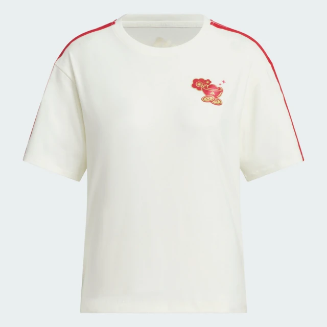 adidas 愛迪達 短袖上衣 女 CNY新年 CW SS TEE 紅白 JW6664