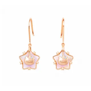 【Just Diamond】Hello Kitty讓愛轉動 鑽石耳環