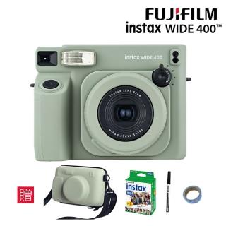 【FUJIFILM 富士】Instax WIDE 400 寬幅型 拍立得相機 公司貨(贈20張底片專用硬殼包豪禮組)