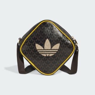 【adidas 愛迪達】側揹包 斜揹包 小包 運動小包 隨身小包 三葉草 MONO DIAMOND OR 棕 JD5374