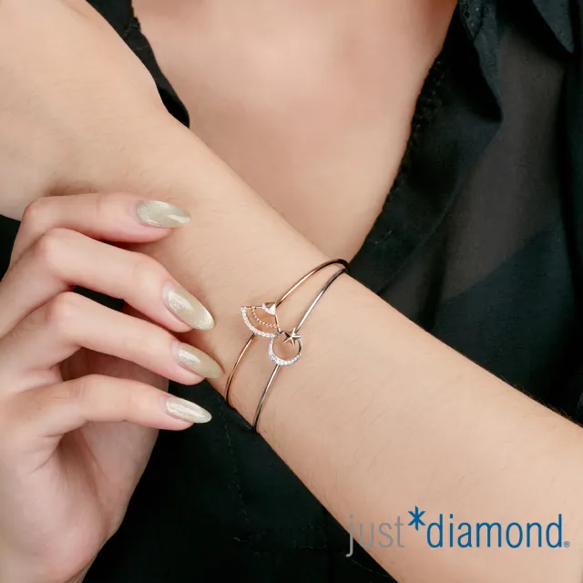 【Just Diamond】鎮金店 18K金 星辰浪漫 鑽石手環