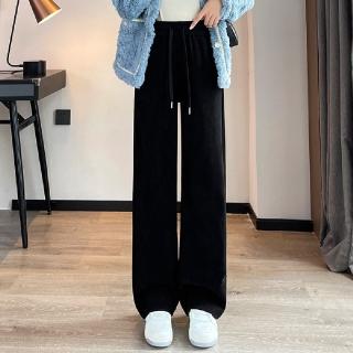 【LANNI 藍尼】★內加絨保暖休閒長褲(冬天/保暖/加絨褲)